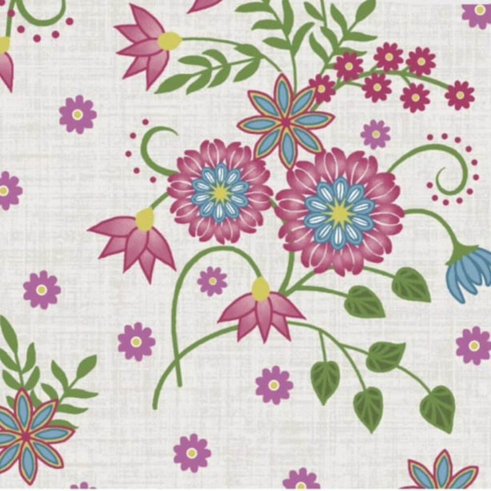 Flower & Vine Collection 100% Cotton Quilting Fabrics by the Yard-Maywood Fabric